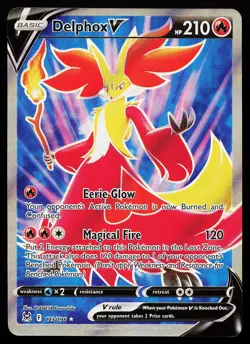 Delphox V 173/196 Ultra Rare Lost Origin Pokemon Card - Image 1