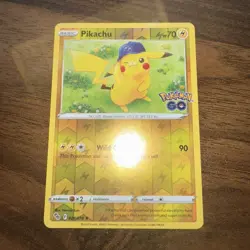Pokemon Reverse Holo Pikachu (28) Pokemon GO 028/078 NM - Image 1