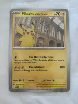 Pokemon TCG Pikachu At The Museum - Jumbo Promo Card UK Exclusive - NEW / Sealed - Image 1