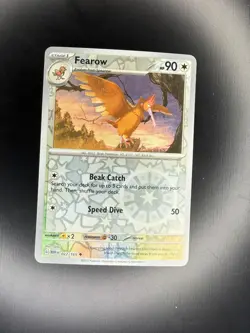 Fearow 022/165 Uncommon 151 Pokemon Reverse Holo Near Mint - Image 1