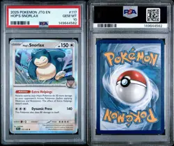 2025 Pokemon Journey Together - Hop’s Snorlax #117 - Holo - PSA 10 💎 GEM 💎 - Image 1