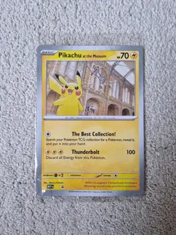 Pokemon TCG Pikachu at the Museum Jumbo Promo Card (New Sealed) - Image 1