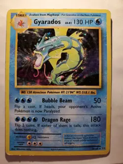 Gyarados 34/108 Evolutions Holo Rare Played Pokemon DNA GAMES - Image 1