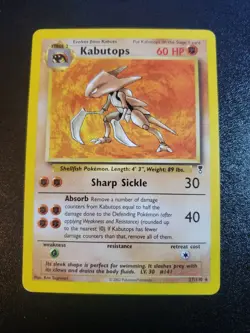 Kabutops 27/110 Legendary Collection Rare Light Play Pokemon DNA GAMES - Image 1