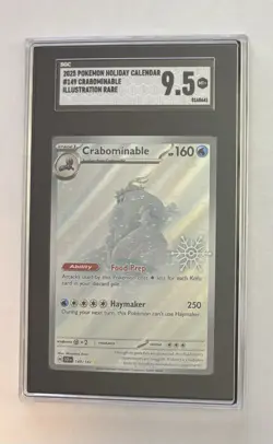 Pokemon #149/142 Crabominable Holiday Calendar Illustration Rare Graded SGC 9.5 - Image 1