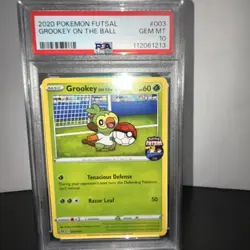 2020 Pokemon Futsal #003 Grookey on the Ball PSA 10 GEM MINT Excellent New - Image 2