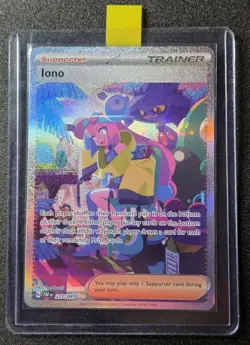 Pokemon TCG Trainer Iono Paldea Fates Special Illustration Rare 237/091 - Image 2