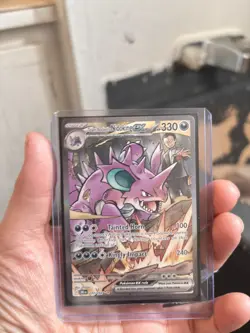 Pokemon Team Rocket's Nidoking EX 233/182 Holo Special Illustration Rare 330HP - Image 3