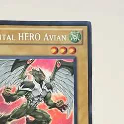 Yugioh Elemental HERO Avian LCGX-EN002 Secret Rare 1st Edition VLP TCG CCG Holo - Image 3