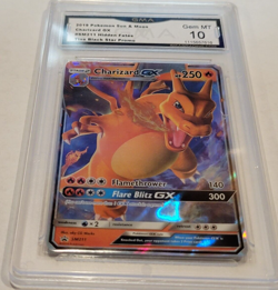 GMA 10 Mint 2019 Pokemon Sun & Moon CHARIZARD GX SM211 Promo Hidden Fates - Image 1