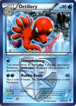 Octillery (Team Plasma) 19/101 Plasma Blast Pokemon Card TCG - Image 1