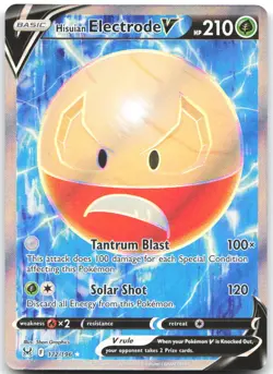 Hisuian Electrode V 172/196 Ultra Rare Lost Origin Pokemon Near Mint - Image 1