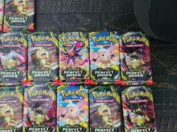 Pokemon TCG Mega Evolution Perfect Order Booster Pack Factory Sealed Lot of 28 - Image 5