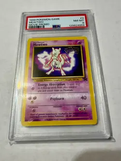 Mewtwo #3 PSA 8 NM-MT 1999 Black Star MOVIE PROMO Pokemon - Image 1