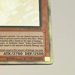 Yugioh Gorz the Emissary of Darkness Ghost Rare Limited Edition GLD5-EN024 Gold - Image 4
