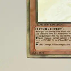 Yugioh Gorz the Emissary of Darkness Ghost Rare Limited Edition GLD5-EN024 Gold - Image 5