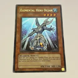 Yugioh Elemental Hero Ocean JUMP-EN013 Ultra Rare Limited Edition Very Clean - Image 1