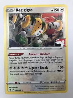 Regigigas Play! Prize Pack Series 3 Promo Stamped Pokemon Card NM - Image 1