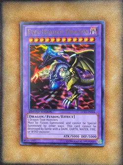 Yugioh Five-Headed Dragon LC03-EN004 Ultra Rare Limited Edition LP - Image 1