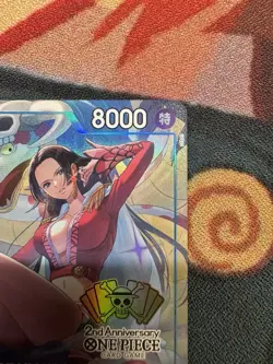 Boa Hancock OP07-051 Chinese 2nd Anniversary SR Serial 00980 One Piece - Image 3