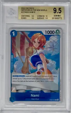 Nami [Foil] OP09-050 Emperors In The New World BGS 9.5 - Image 1