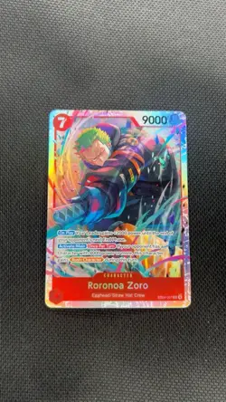 One Piece Roronoa Zoro EB04-007 SR Foil Card - Image 1