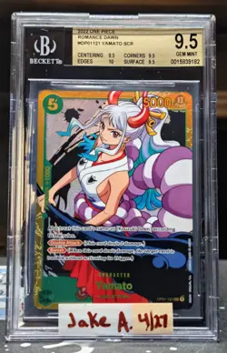 YAMATO - One Piece TCG OP01-121 - SEC Secret Rare BGS 9.5 - Romance Dawn - Image 1