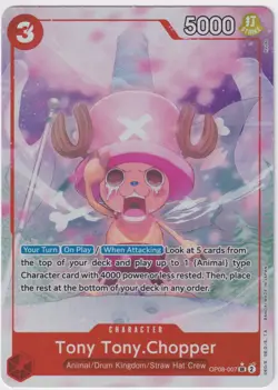 Tony Tony Chopper OP08-007 V2 Alt Art NM One Piece TCG English No.2 - Image 1