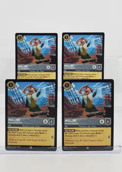 Disney Lorcana Mullins - Seasoned Shipmate 177/204 Azurite Sea Common 4 Cards - Image 1