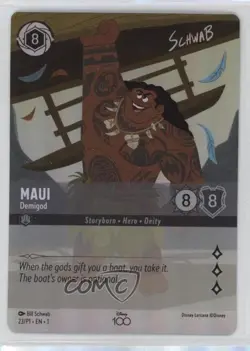 2022 Disney Lorcana - Promos Foil Maui Demigod (D100 Collector's Edition) #23/P1 - Image 1