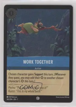 2023 Disney Lorcana - The First Chapter 1 Foil Work Together #165 - Image 1