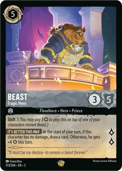 Beast 173/204/EN-2/Rise of the Floodborn/Disney Lorcana/TCG/Legendary - Image 1