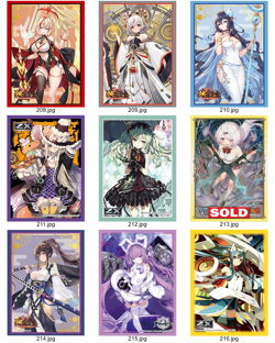 Anime card sleevesX61 different single yugioh/Pokemon/magic the gathering - Image 1