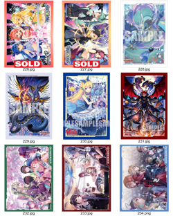 Anime card sleevesX61 different single yugioh/Pokemon/magic the gathering - Image 3