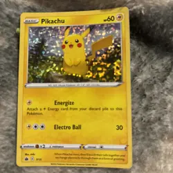 Pikachu Holographic Pokemon Card 60 HP - #60/25 - Celebrations Set 7/15 - Image 1