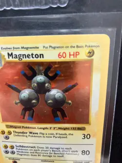Magneton Base Set Holo Rare 9/102 WOTC Vintage Pokemon Card NM 1999 - Image 4