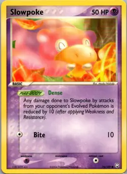 Slowpoke 76/109 Common Team Rocket Returns Pokemon Lightly Played - Image 1