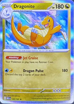 Pokemon Dragonite 149/165 - Holo Rare - 151 - Image 1