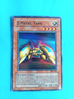 YUGIOH VINTAGE Z-METAL TANK MFC 006 UNLIMITED SUPER RARE VERY LIGHT PLAY - Image 1
