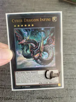 Carte Yu-gi-oh! Cyber Dragon Infini DUOV-FR059 Ultra Rare Francais Occasio - Image 3