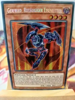 GERFRIED, ROTAUGIGER EISENRITTER LDS1-DE011 Secret Rare Deutsch NM YUGIOH - Image 1