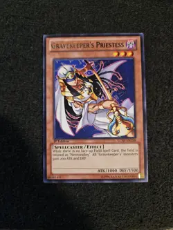 Gravekeeper's Priestess - LCJW-EN258 - Rare - 1st Edition YuGiOh! Legendary - Image 1