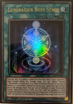 YuGiOh Generaider Boss Stage Ultra Rare 1st Edition GFP2-EN163 - Image 1