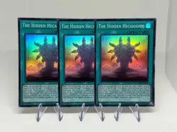 The Hidden Hecahands DBPR-AE008 Playset x3 Super Rare AE NM YuGiOh - Image 1