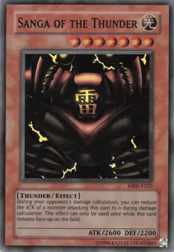 Yugioh Sanga of the Thunder MRD-E025 Super Rare NM - Image 1