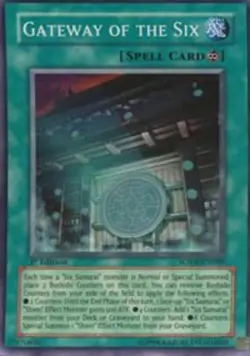 1x (HP) Gateway of the Six - SOVR-EN089 - Super Rare - 1st Edition YuGiOh - Image 1