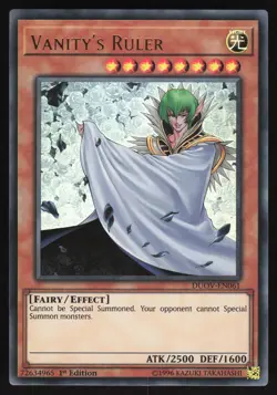 Vanity's Ruler - DUOV-EN061 - Ultra Rare - 1st Edition - Yugioh - Image 1