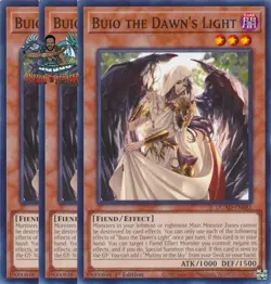 Yugioh! 3x Buio the Dawn's Light DUAD-EN081 Common 1st Ed NM - Image 1