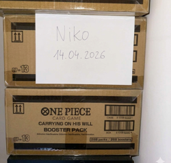 One Piece - OP13 Carrying on his Will 12x Booster box - Sealed Case - first wave - Image 1