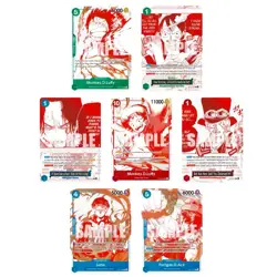 One Piece OP13 3rd Anniversary Treasure Pack Campaign Promo Set Of 7 NM English - Image 1